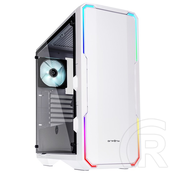 BitFenix Enso RGB (midi torony, EATX, ablakos, fehér)
