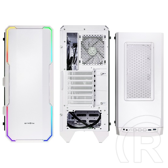 BitFenix Enso RGB (midi torony, EATX, ablakos, fehér)