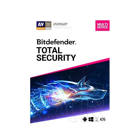 Bitdefender Total Security 2 év 5 eszköz e-licence