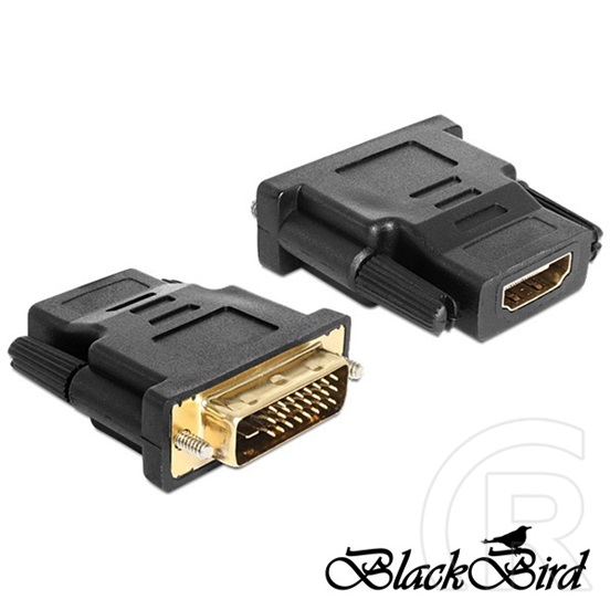 Blackbird DVI-HDMI átalakító (DVI dugó / HDMI aljzat, v1.3, aranyozott)