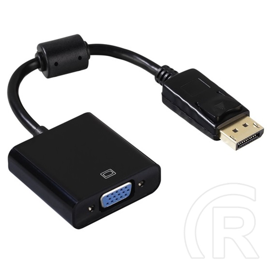 Blackbird DisplayPort-VGA átalakító kábel (DisplayPort dugó / VGA aljzat, DP 1.2, fekete)