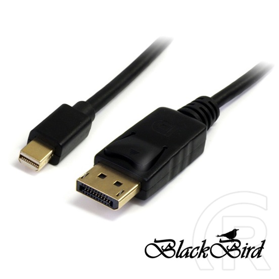 Blackbird DisplayPort 1.2 - Mini DisplayPort 1.2 átalakító kábel 2 m (Mini DisplayPort dugó / DisplayPort dugó, 60Hz)
