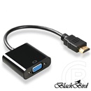 Blackbird HDMI-A/VGA átalakító kábel (HDMI-A dugó / VGA aljzat, fekete)