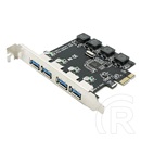 Blackbird PCIe vezérlőkártya (4x USB 3.0)