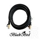 Blackbird UTP CAT6A patch kábel (5 m, fekete)
