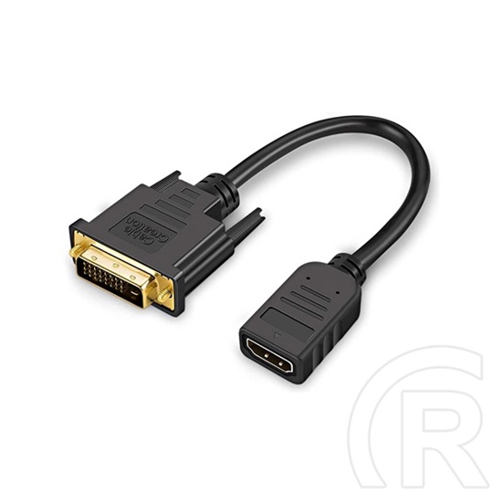 Blackbird átalakító kábel (HDMI-A aljzat / DVI 24+1 dugó, 20 cm, fekete)