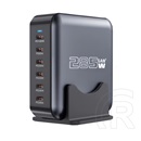 Blackbird bh1668 hálózati töltő 6 type-c aljzat (285w, gan, pd gyorstöltő) fekete