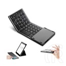 Blackbird összecsukható vezeték nélküli multimédiás billentyűzet (UK, Bluetooth, érintőpaddal, fekete)