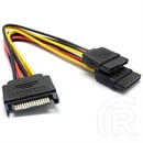 Blackbird tápkábel SATA (15 pin male, 2x SATA HDD)