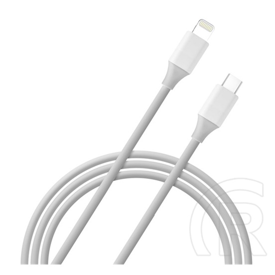 Blautel 4-ok adat- és töltőkábel (USB-C dugó / Lightning 8 pin dugó, 18W, 1 m, fehér)