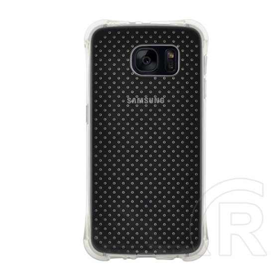 Blautel Samsung Galaxy S7 (SM-G930) 4-ok szilikon telefonvédő (légpárnás sarok, pont minta) átlátszó