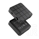 BlitzWolf Bluetooth FM adó (microUSB, 3,5 mm jack, Bluetooth 5.0, 200 mAh, fekete)
