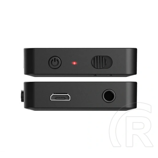 BlitzWolf Bluetooth FM adó (microUSB, 3,5 mm jack, Bluetooth 5.0, 200 mAh, fekete)