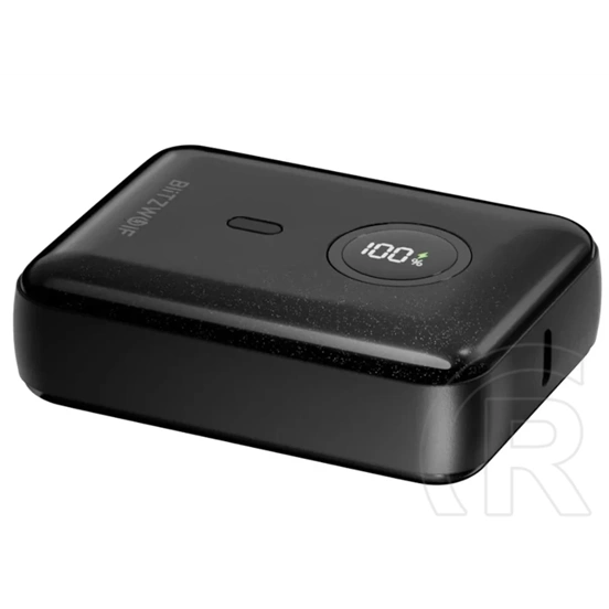 Blitzwolf bw-p21 vésztöltő type-c aljzat (10000mah, 22.5w, 3a, pd gyorstöltő, led jelzés) fekete