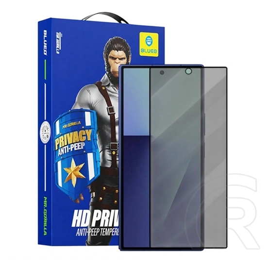 Blueo Samsung Z Fold8 Ultra  képernyővédő üveg (2.5d, full cover, betekintés védelem, 9h) fekete