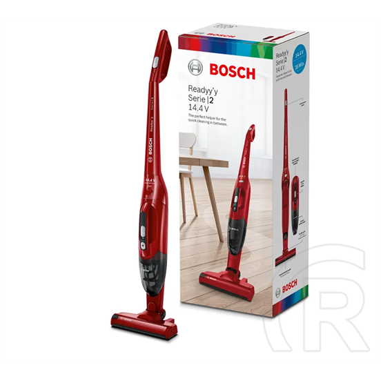 Bosch BBHF214 álló akkumulátoros porszívó (piros)