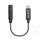 Boya by-k4 audió adapter kábel (3.5mm jack aljzat - type-c, 6cm) fekete
