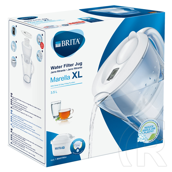Brita Marella XL vízszűrő kancsó 3,5L (fehér), Maxtra+ szűrővel