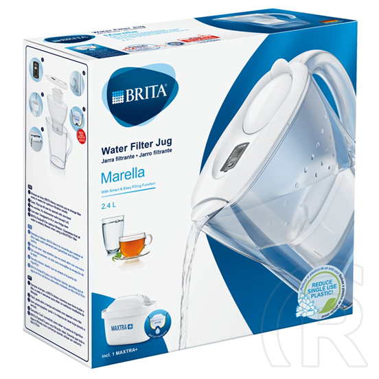 Brita Marella vízszűrő kancsó 2,4L (fehér), Maxtra+ szűrővel