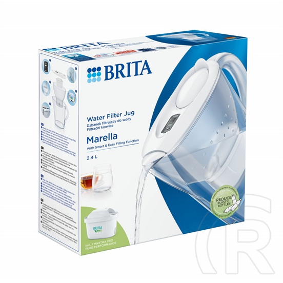 Brita Marella vízszűrő kancsó (fehér, 2,4 L) + Maxtra Pro szűrő patron