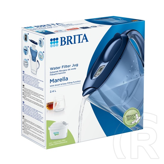 Brita Marella vízszűrő kancsó (kék, 2,4 L) + Maxtra Pro szűrő patron