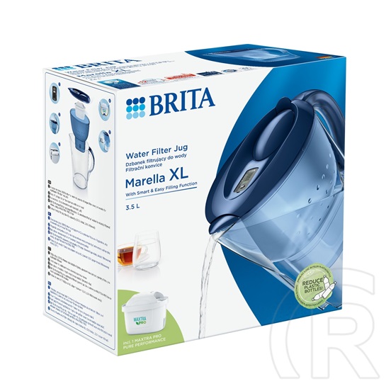 Brita Marella vízszűrő kancsó (kék, 3,5 L) + Maxtra Pro szűrő patron