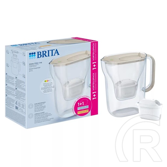 Brita Style Essential vízszűrő kancsó (homok, 2,4 L) + 1+1 db Maxtra Pro szűrő patron