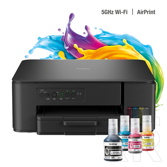 Brother DCP-T430W (tintasugaras multifunkciós nyomtató, A4, színes, 16 lap/perc, Wi-Fi, USB, 6000x1200 dpi, manuális dup