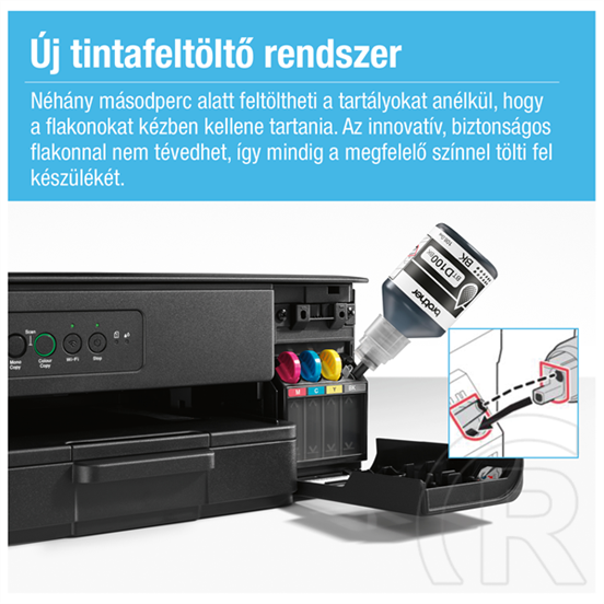 Brother DCP-T430W (tintasugaras multifunkciós nyomtató, A4, színes, 16 lap/perc, Wi-Fi, USB, 6000x1200 dpi, manuális dup