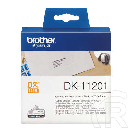 Brother DK etikett, 29mm x 90mm, (400 db/doboz)