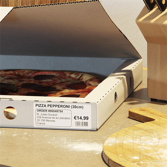 Brother DK etikett, 38mm x 90mm, (400 db/doboz)