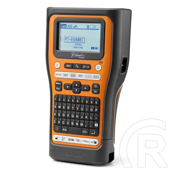Brother PT-E560BTVP címkéző (QWERTY billentyűzet, TZe szalag 3,5–24 mm, tölthető Li-ion akkumulátor, Bluetooth 5.0, USB,
