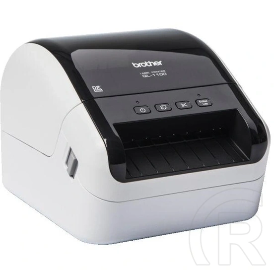Brother QL1100CYJ1 címkenyomtató (max 102 mm, 110 mm/s, direkt termál, vágóegység, USB 2.0, fekete/fehér)