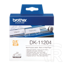 Brother címke DK-11204 (17 mm x 54 mm, elővágott, fehér alapon fekete, 400 db)