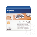 Brother etikett címke DK-11240 (102 mm x 51 mm, elővágott, direkt termál, papír, 600 db, fehér alapon fekete)