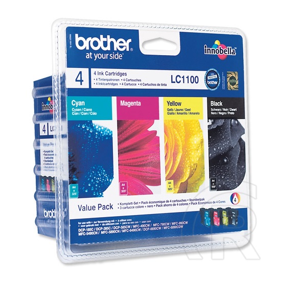 Brother patron LC-1100 Multipack (fekete, cián ,bíbor, sárga)