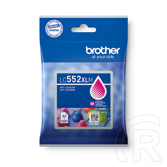 Brother tintapatron LC552XLM (magenta, 1500 oldal, nagy kapacitású)