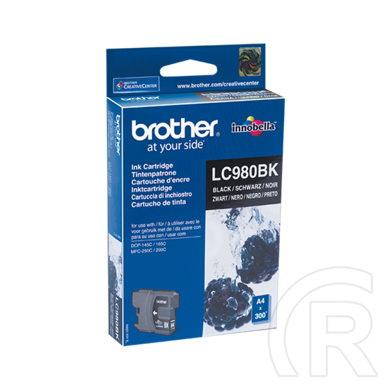 Brother tintapatron LC980BK (fekete, 300 oldal)