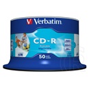 CD ROM Verbatim CD-R80 52x Cakebox x50 nyomtatható "no-ID"