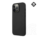 CG MOBILE AMG SIGNature Apple iPhone 13 Pro műanyag telefonvédő (valódi bőr bevonat) fekete