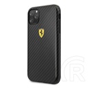 CG MOBILE Ferrari Scuderia Apple iPhone 11 Pro műanyag telefonvédő (karbon minta) fekete