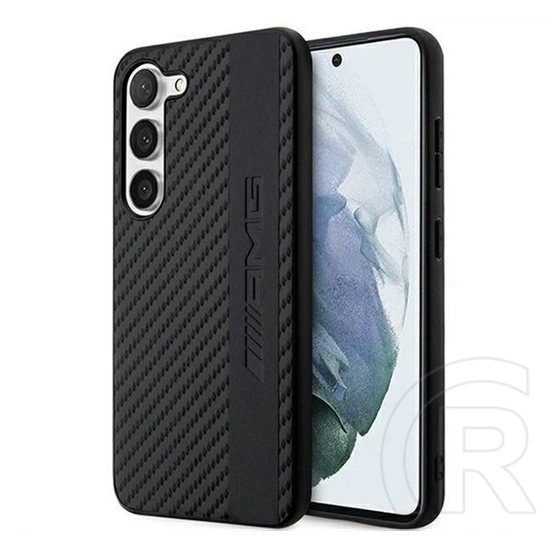 CG Mobile AMG Signature műanyag telefonvédő (karbon minta, dombornyomott, prémium minőség, fekete)