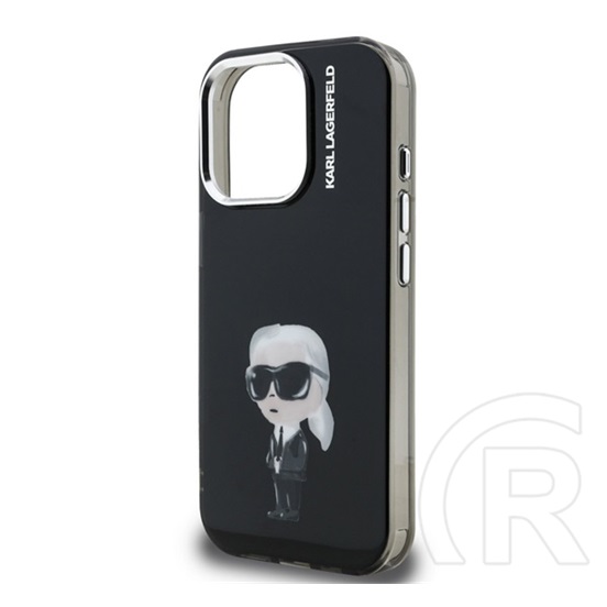 CG Mobile Apple iPhone 15 Pro Karl Lagerfeld iml aquarelle karl szilikon telefonvédő (ütésállóság, kameravédő) fekete