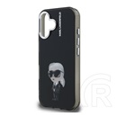 CG Mobile Apple iPhone 16 Karl Lagerfeld iml aquarelle karl szilikon telefonvédő (ütésállóság, kameravédő) fekete
