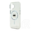 CG Mobile Apple iPhone 16 Karl Lagerfeld iml karl head metal frame magsafe  (ütésálló, kameravédő, magsafe) átlátszó