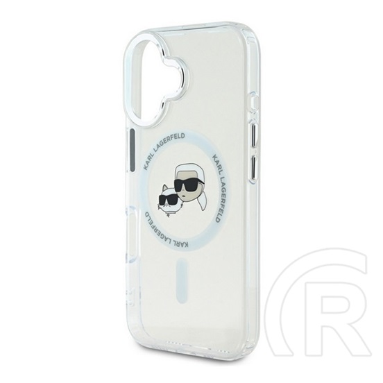 CG Mobile Apple iPhone 16 Karl Lagerfeld iml k&ch heads metal frame magsafe  (ütésálló, kameravédő, magsafe) átlátszó