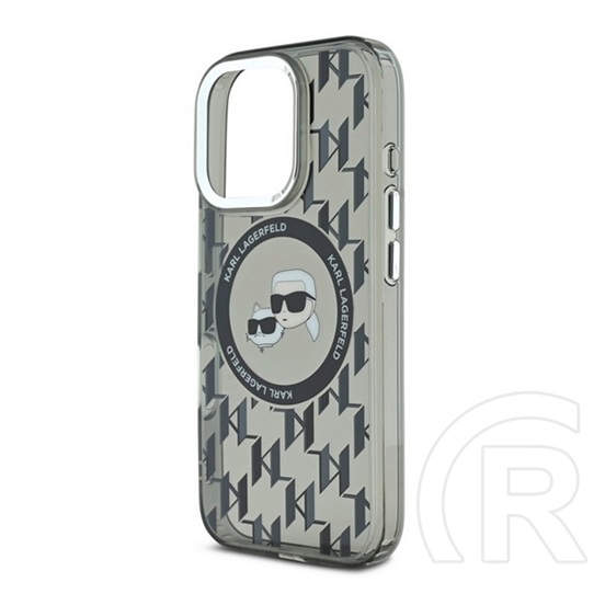 CG Mobile Apple iPhone 16 Pro Karl Lagerfeld iml monogram k&ch heads magsafe  (ütésálló, kameravédő, magsafe) fekete