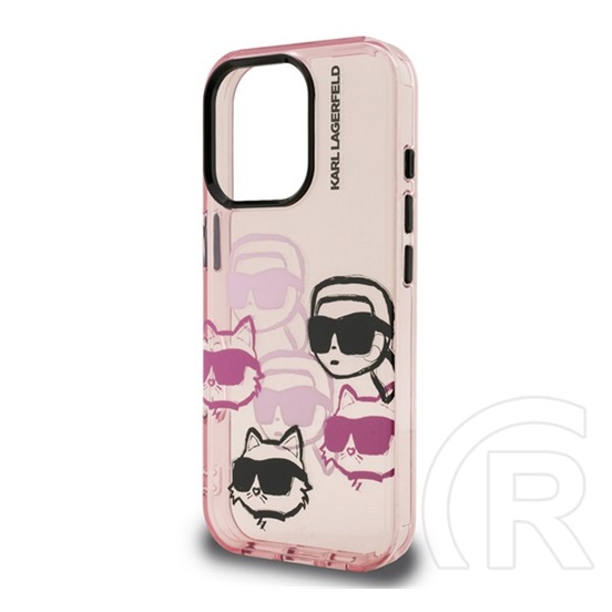 CG Mobile Apple iPhone 16 Pro Karl Lagerfeld iml multi k&ch heads szilikon védő (ütésállóság, kameravédő) rózsaszín