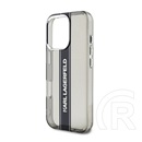 CG Mobile Apple iPhone 16 Pro Karl Lagerfeld iml stripe logo szilikon telefonvédő (ütésállóság, kameravédő) fekete