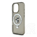 CG Mobile Apple iPhone 16 Pro Karl Lagerfeld ringstand karl and choupette magsafe (ütésálló, magsafe, kitámasztó) fekete